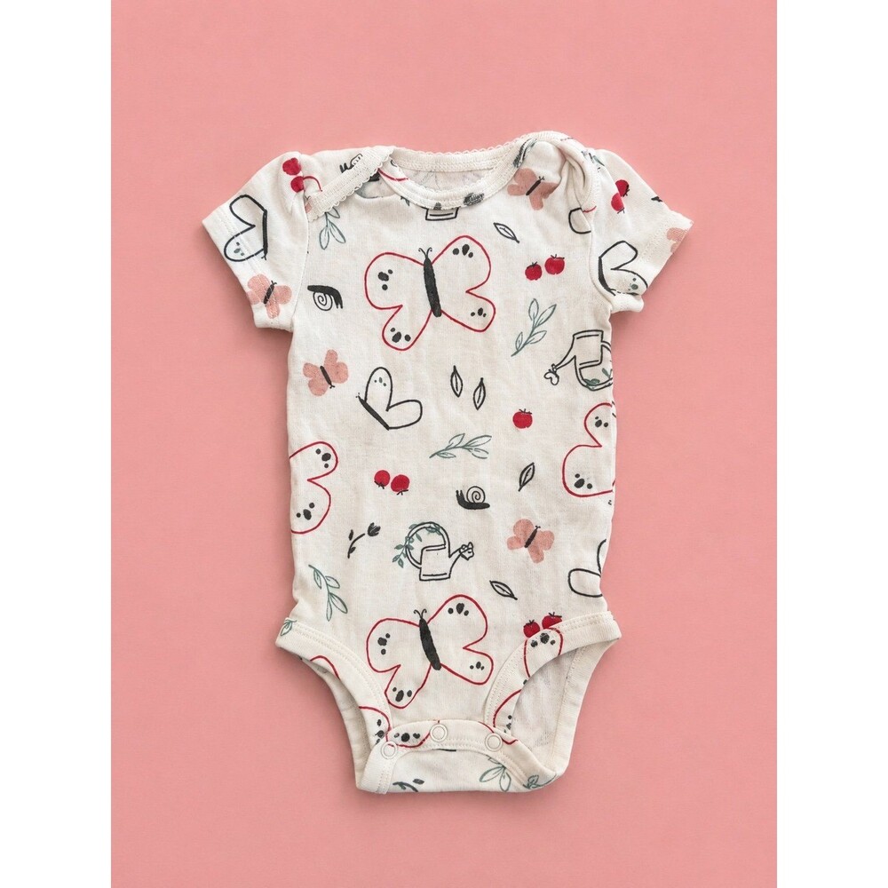 Carter’s 3M Butterfly & Garden Print Bodysuit